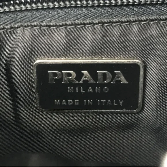 PRADA Panier handbag - black with dust bag - Picture 7 of 9